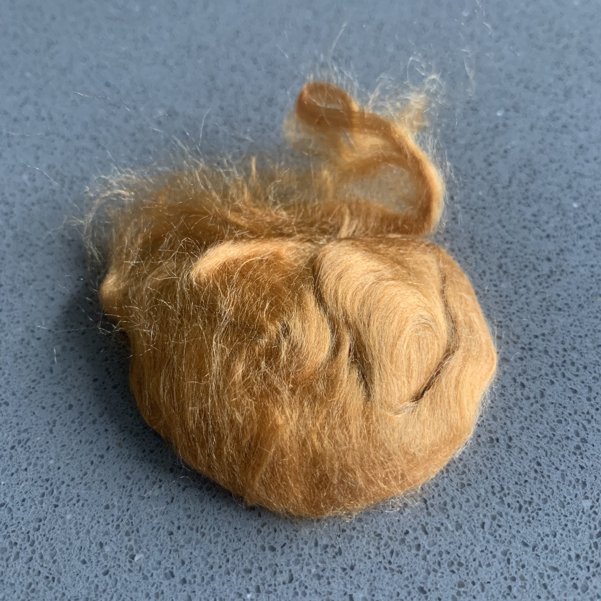 Natural silk fiber eri